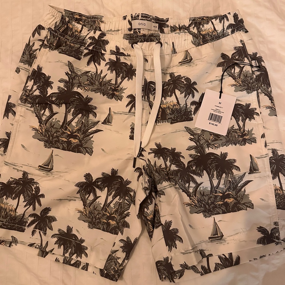 Onia men’s swim trunks size medium NWT